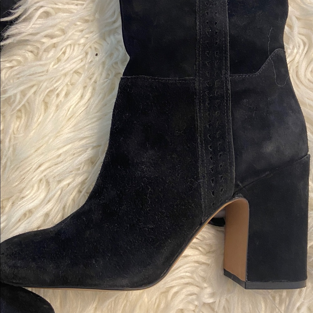 Franco Sarto Black Over the Knee Suede Boots size 7.5 BNWOT see all photos - Picture 13 of 16